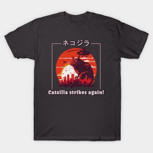 Catzilla Strikes Again - The Battle for Tokyo T-Shirt